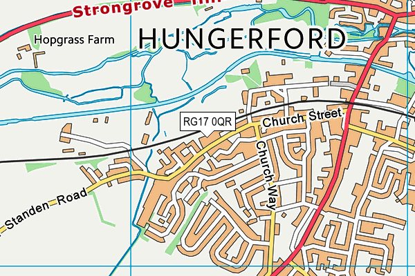 RG17 0QR map - OS VectorMap District (Ordnance Survey)