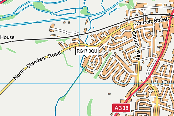 RG17 0QU map - OS VectorMap District (Ordnance Survey)