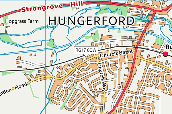 RG17 0QW map - OS VectorMap District (Ordnance Survey)