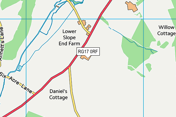 RG17 0RF map - OS VectorMap District (Ordnance Survey)