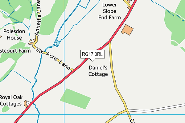 RG17 0RL map - OS VectorMap District (Ordnance Survey)