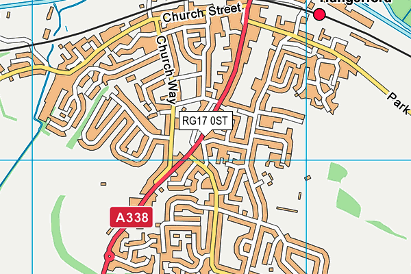 RG17 0ST map - OS VectorMap District (Ordnance Survey)