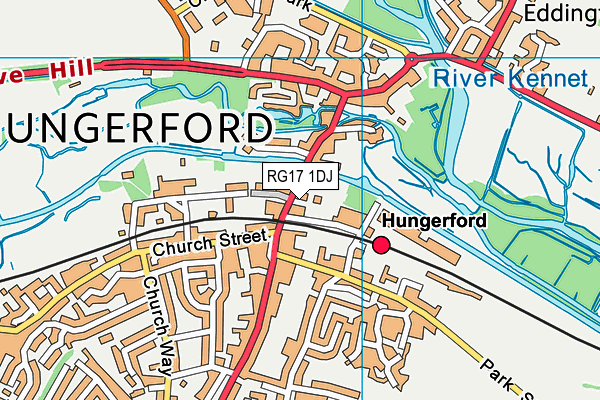 RG17 1DJ map - OS VectorMap District (Ordnance Survey)