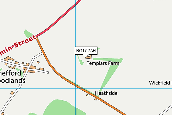 RG17 7AH map - OS VectorMap District (Ordnance Survey)