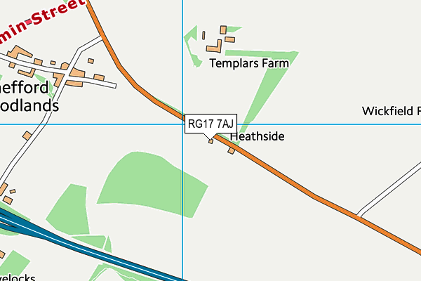 RG17 7AJ map - OS VectorMap District (Ordnance Survey)