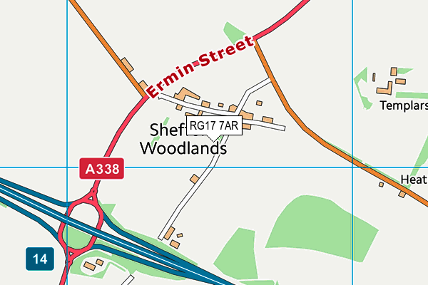 RG17 7AR map - OS VectorMap District (Ordnance Survey)