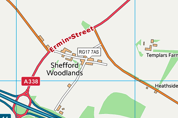 RG17 7AS map - OS VectorMap District (Ordnance Survey)