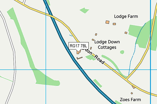 RG17 7BL map - OS VectorMap District (Ordnance Survey)