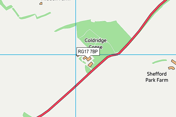 RG17 7BP map - OS VectorMap District (Ordnance Survey)