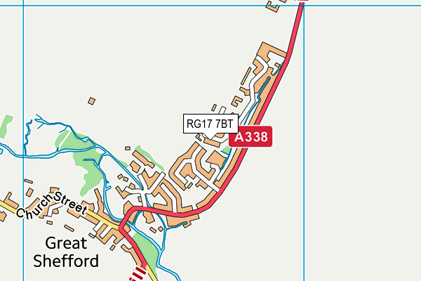 RG17 7BT map - OS VectorMap District (Ordnance Survey)