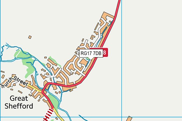 RG17 7DB map - OS VectorMap District (Ordnance Survey)