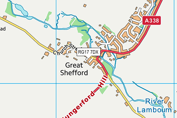 RG17 7DX map - OS VectorMap District (Ordnance Survey)