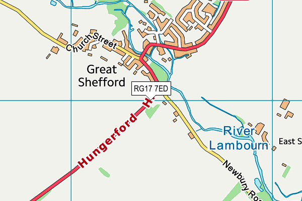 RG17 7ED map - OS VectorMap District (Ordnance Survey)