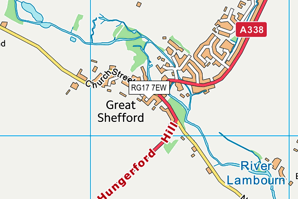 RG17 7EW map - OS VectorMap District (Ordnance Survey)