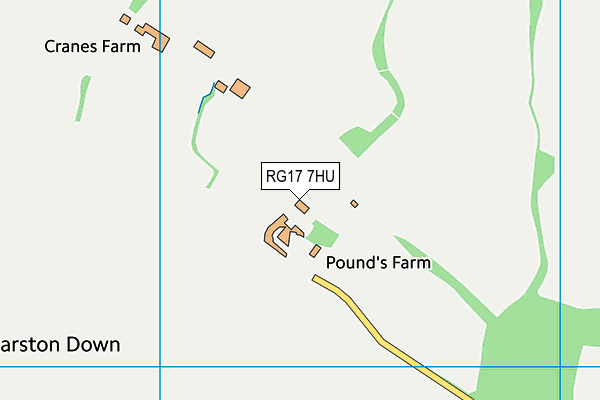 RG17 7HU map - OS VectorMap District (Ordnance Survey)