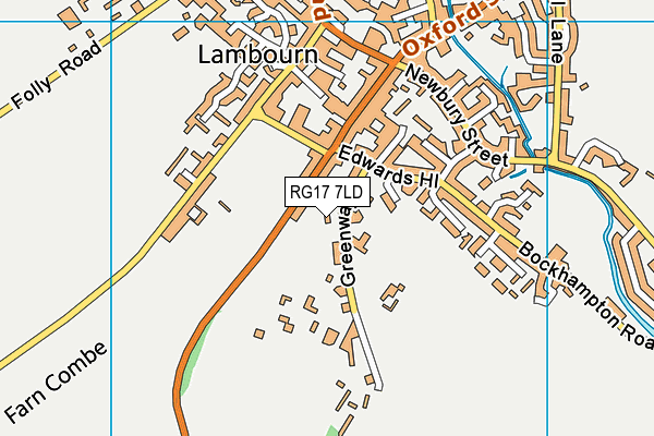 RG17 7LD map - OS VectorMap District (Ordnance Survey)