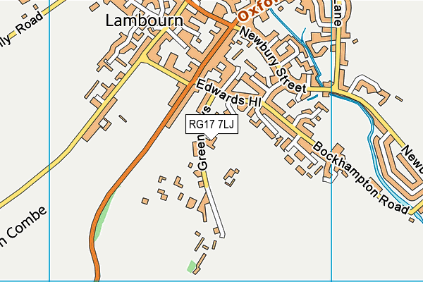 RG17 7LJ map - OS VectorMap District (Ordnance Survey)