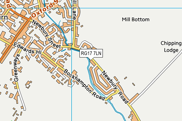 RG17 7LN map - OS VectorMap District (Ordnance Survey)