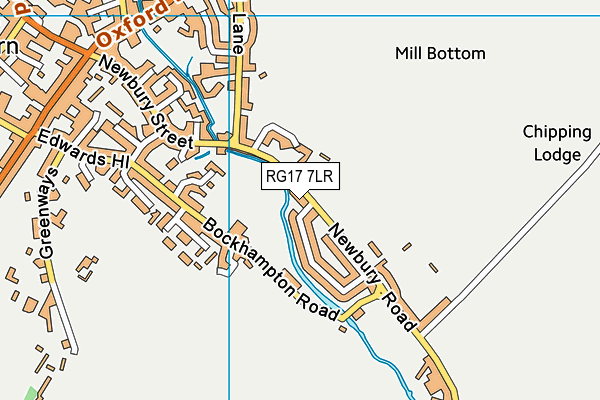 RG17 7LR map - OS VectorMap District (Ordnance Survey)