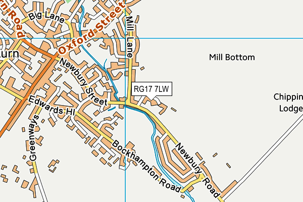 RG17 7LW map - OS VectorMap District (Ordnance Survey)