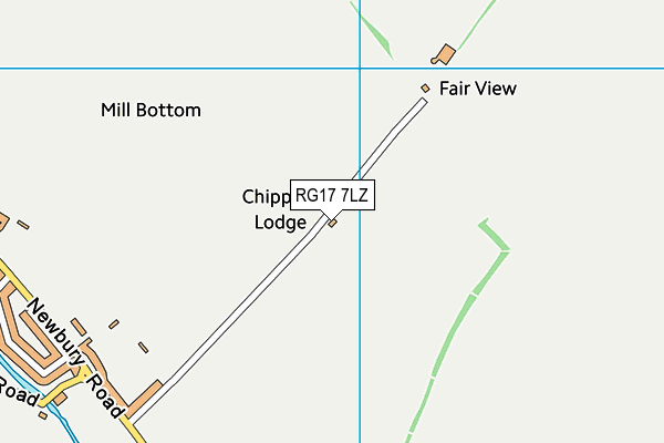 RG17 7LZ map - OS VectorMap District (Ordnance Survey)