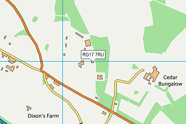 RG17 7RU map - OS VectorMap District (Ordnance Survey)