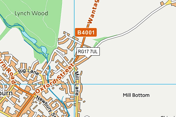 RG17 7UL map - OS VectorMap District (Ordnance Survey)