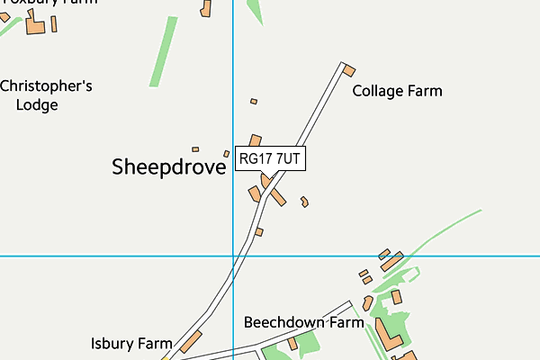 RG17 7UT map - OS VectorMap District (Ordnance Survey)