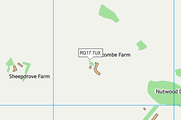 RG17 7UX map - OS VectorMap District (Ordnance Survey)