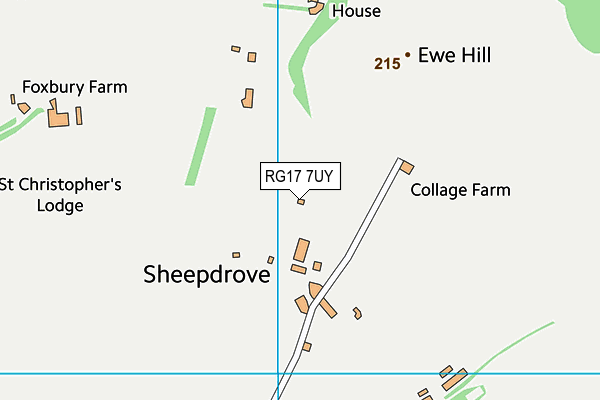 RG17 7UY map - OS VectorMap District (Ordnance Survey)