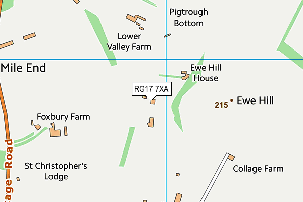 RG17 7XA map - OS VectorMap District (Ordnance Survey)