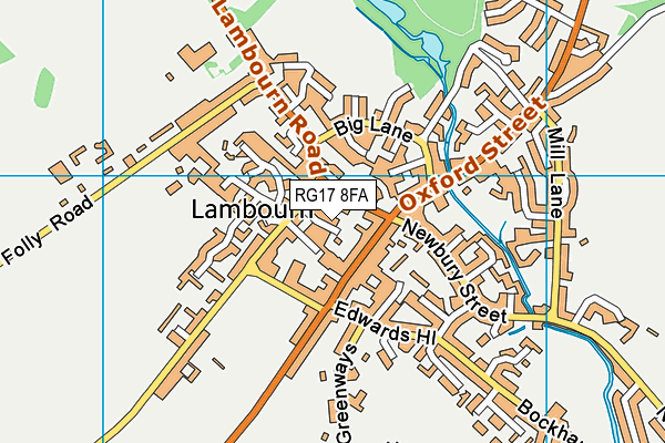 RG17 8FA map - OS VectorMap District (Ordnance Survey)