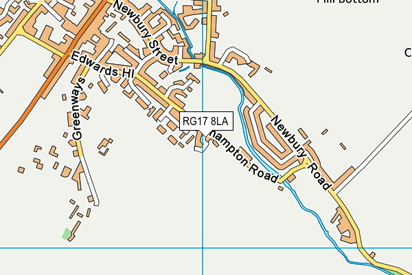 RG17 8LA map - OS VectorMap District (Ordnance Survey)