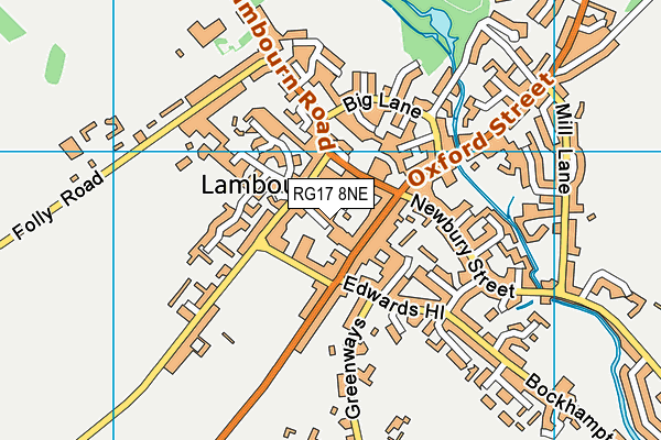 RG17 8NE map - OS VectorMap District (Ordnance Survey)