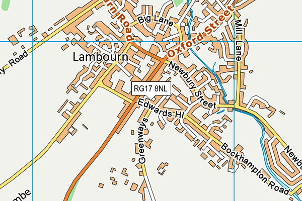 RG17 8NL map - OS VectorMap District (Ordnance Survey)