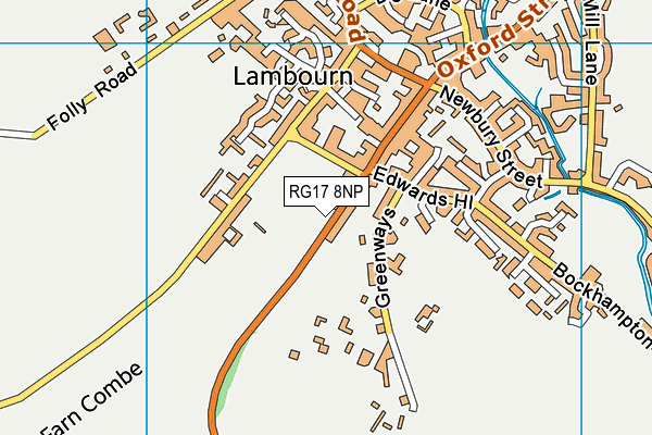 RG17 8NP map - OS VectorMap District (Ordnance Survey)