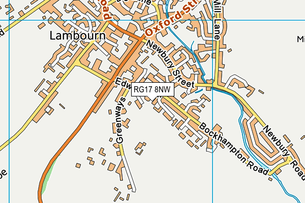 RG17 8NW map - OS VectorMap District (Ordnance Survey)