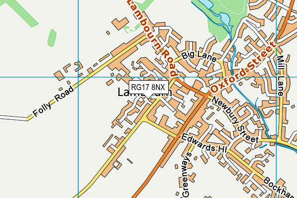 RG17 8NX map - OS VectorMap District (Ordnance Survey)
