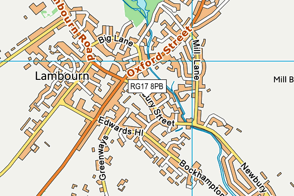 RG17 8PB map - OS VectorMap District (Ordnance Survey)