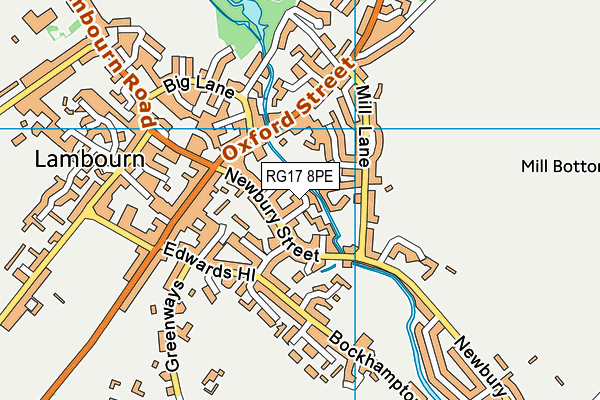 RG17 8PE map - OS VectorMap District (Ordnance Survey)