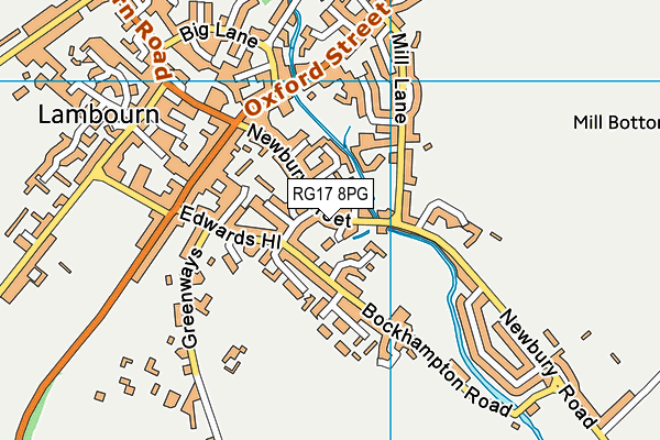 RG17 8PG map - OS VectorMap District (Ordnance Survey)