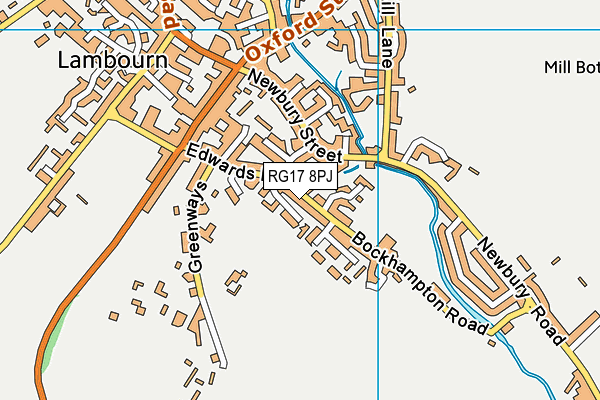 RG17 8PJ map - OS VectorMap District (Ordnance Survey)