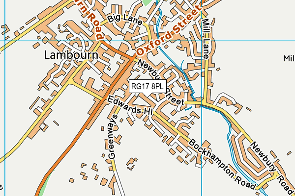 RG17 8PL map - OS VectorMap District (Ordnance Survey)