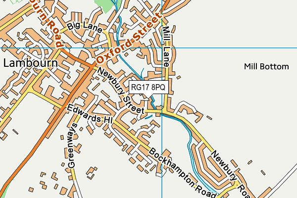 RG17 8PQ map - OS VectorMap District (Ordnance Survey)