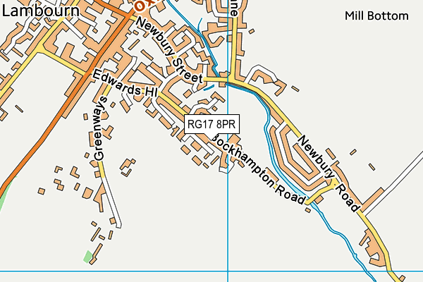 RG17 8PR map - OS VectorMap District (Ordnance Survey)