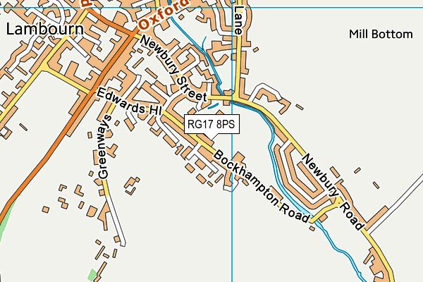 RG17 8PS map - OS VectorMap District (Ordnance Survey)