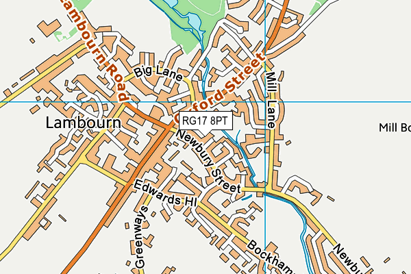 RG17 8PT map - OS VectorMap District (Ordnance Survey)