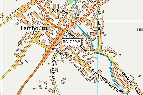 RG17 8PW map - OS VectorMap District (Ordnance Survey)