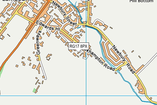 RG17 8PX map - OS VectorMap District (Ordnance Survey)