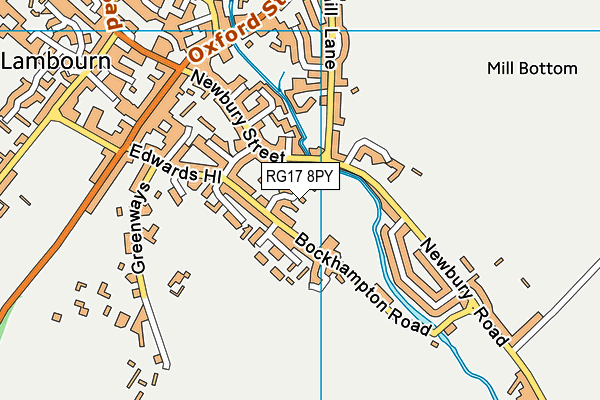 RG17 8PY map - OS VectorMap District (Ordnance Survey)